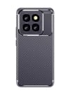 Xiaomi Mi 14t Pro Uyumlu Kılıf Auto Focus Karbon Kapak - Lacivert Belirtilmemiş