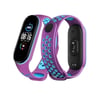 Xiaomi Mi Band 7 Uyumlu Spor Delikli Kordon - Mor-mavi Diğer