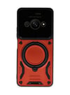 Xiaomi Poco C61 Uyumlu Kılıf Joy Lens Standlı Kapak - Kırmızı Belirtilmemiş