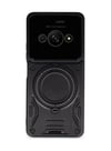 Xiaomi Poco C61 Uyumlu Kılıf Joy Lens Standlı Kapak - Siyah Belirtilmemiş