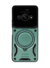 Xiaomi Poco C61 Uyumlu Kılıf Joy Lens Standlı Kapak - Koyu Yeşil Belirtilmemiş