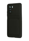 Xiaomi Poco F3 Uyumlu Kılıf Kelvin Kartvizitli Silikon - Siyah Belirtilmemiş