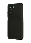 Xiaomi Poco F3 Uyumlu Kılıf Kelvin Kartvizitli Silikon - Siyah Belirtilmemiş