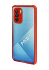 Xiaomi Poco F3 Uyumlu Kılıf Miami Şeffaf Silikon - Kırmızı Belirtilmemiş
