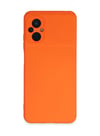 Xiaomi Poco M5 Uyumlu Kılıf Nano İçi Kadife Silikon - Turuncu iPhone 17 Pro