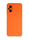 Xiaomi Poco M5 Uyumlu Kılıf Nano İçi Kadife Silikon - Turuncu iPhone 17 Pro