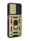 Xiaomi Poco M5 Uyumlu Kılıf Pars Lens Yüzüklü Silikon - Gold Belirtilmemiş