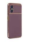 Xiaomi Poco M5 Uyumlu Kılıf Volet Silikon - Mor Belirtilmemiş