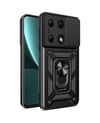Xiaomi Poco M6 Pro 4g Uyumlu Kılıf Pars Lens Yüzüklü Silikon - Siyah Belirtilmemiş