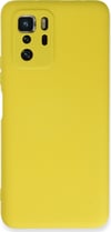 Xiaomi Poco X3 Gt Uyumlu Kılıf Nano İçi Kadife Silikon - Sarı Belirtilmemiş