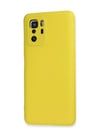 Xiaomi Poco X3 Gt Uyumlu Kılıf Nano İçi Kadife Silikon - Sarı Belirtilmemiş