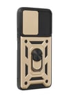 Xiaomi Poco X3 Gt Uyumlu Kılıf Pars Lens Yüzüklü Silikon - Gold Belirtilmemiş