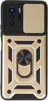 Xiaomi Poco X3 Gt Uyumlu Kılıf Pars Lens Yüzüklü Silikon - Gold Belirtilmemiş