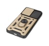 Xiaomi Poco X3 Gt Uyumlu Kılıf Pars Lens Yüzüklü Silikon - Gold Belirtilmemiş