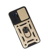 Xiaomi Poco X3 Gt Uyumlu Kılıf Pars Lens Yüzüklü Silikon - Gold Belirtilmemiş