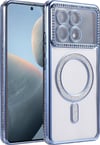Xiaomi Poco X6 Pro Uyumlu Joke Simli Magneticsafe Kılıf - Mavi Belirtilmemiş