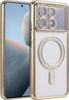 Xiaomi Poco X6 Pro Uyumlu Joke Simli Magneticsafe Kılıf - Gold Belirtilmemiş
