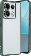 Xiaomi Poco X6 Uyumlu Kılıf Lensli Silikon - Yeşil Belirtilmemiş