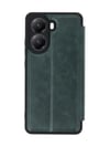 Xiaomi Poco X7 Pro Uyumlu Kılıf Flip Cover - Koyu Yeşil Belirtilmemiş