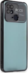 Xiaomi Redmi 10c Uyumlu Kılıf Lensli Silikon - Siyah Belirtilmemiş