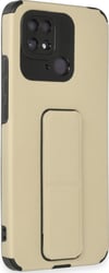 Xiaomi Redmi 10c Uyumlu Kılıf Mega Standlı Silikon - Gold Belirtilmemiş