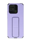 Xiaomi Redmi 10c Uyumlu Kılıf Mega Standlı Silikon - Lila Belirtilmemiş