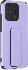 Xiaomi Redmi 10c Uyumlu Kılıf Mega Standlı Silikon - Lila Belirtilmemiş