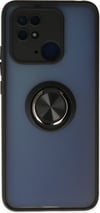 Xiaomi Redmi 10c Uyumlu Kılıf Montreal Yüzüklü Silikon Kapak - Siyah Belirtilmemiş