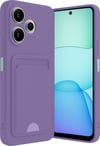 Xiaomi Redmi 13 4g Uyumlu Kılıf Kelvin Kartvizitli Silikon - Lila Belirtilmemiş