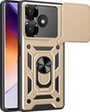Xiaomi Redmi 13 4g Uyumlu Kılıf Pars Lens Yüzüklü Silikon - Gold Belirtilmemiş