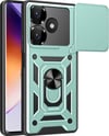 Xiaomi Redmi 13 4g Uyumlu Kılıf Pars Lens Yüzüklü Silikon - Yeşil Belirtilmemiş
