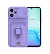Xiaomi Redmi 13 4g Uyumlu Kılıf Zuma Kartvizitli Yüzüklü Silikon - Lila Belirtilmemiş