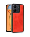 Xiaomi Redmi 13c Uyumlu Kılıf Aras Deri Kapak - Kırmızı Belirtilmemiş