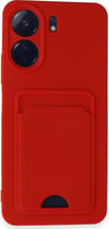 Xiaomi Redmi 13c Uyumlu Kılıf Kelvin Kartvizitli Silikon - Kırmızı Belirtilmemiş