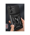 Xiaomi Redmi 13c Uyumlu Kılıf Pars Lens Yüzüklü Silikon - Yeşil Belirtilmemiş