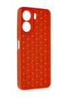 Xiaomi Redmi 13c Uyumlu Kılıf Petek Silikon Kapak - Kırmızı Belirtilmemiş
