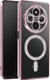 Xiaomi Redmi 14c Uyumlu Joke Simli Magneticsafe Kılıf - Pembe Belirtilmemiş
