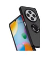 Xiaomi Redmi 14c Uyumlu Kılıf Montreal Yüzüklü Silikon Kapak - Kırmızı Belirtilmemiş