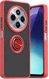 Xiaomi Redmi 14c Uyumlu Kılıf Montreal Yüzüklü Silikon Kapak - Kırmızı Belirtilmemiş