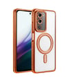 Xiaomi Redmi 15 4g Uyumlu Joke Simli Magneticsafe Kılıf - Turuncu Belirtilmemiş