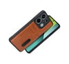 Xiaomi Redmi 15c 4g Uyumlu Sara Kartvizitli Deri Kılıf - Taba Belirtilmemiş