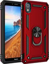 Xiaomi Redmi 7a Uyumlu Kılıf Sofya Yüzüklü Silikon Kapak - Kırmızı Belirtilmemiş