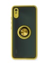 Xiaomi Redmi 9a Uyumlu Kılıf Montreal Yüzüklü Silikon Kapak - Sarı Belirtilmemiş