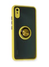 Xiaomi Redmi 9a Uyumlu Kılıf Montreal Yüzüklü Silikon Kapak - Sarı Belirtilmemiş