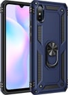 Xiaomi Redmi 9a Uyumlu Kılıf Sofya Yüzüklü Silikon Kapak - Lacivert Belirtilmemiş