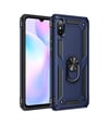 Xiaomi Redmi 9a Uyumlu Kılıf Sofya Yüzüklü Silikon Kapak - Lacivert Belirtilmemiş