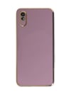 Xiaomi Redmi 9a Uyumlu Kılıf Volet Silikon - Mor Belirtilmemiş