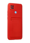 Xiaomi Redmi 9c Uyumlu Kılıf Kelvin Kartvizitli Silikon - Kırmızı Belirtilmemiş