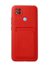 Xiaomi Redmi 9c Uyumlu Kılıf Kelvin Kartvizitli Silikon - Kırmızı Belirtilmemiş