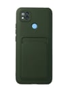 Xiaomi Redmi 9c Uyumlu Kılıf Kelvin Kartvizitli Silikon - Koyu Yeşil Belirtilmemiş